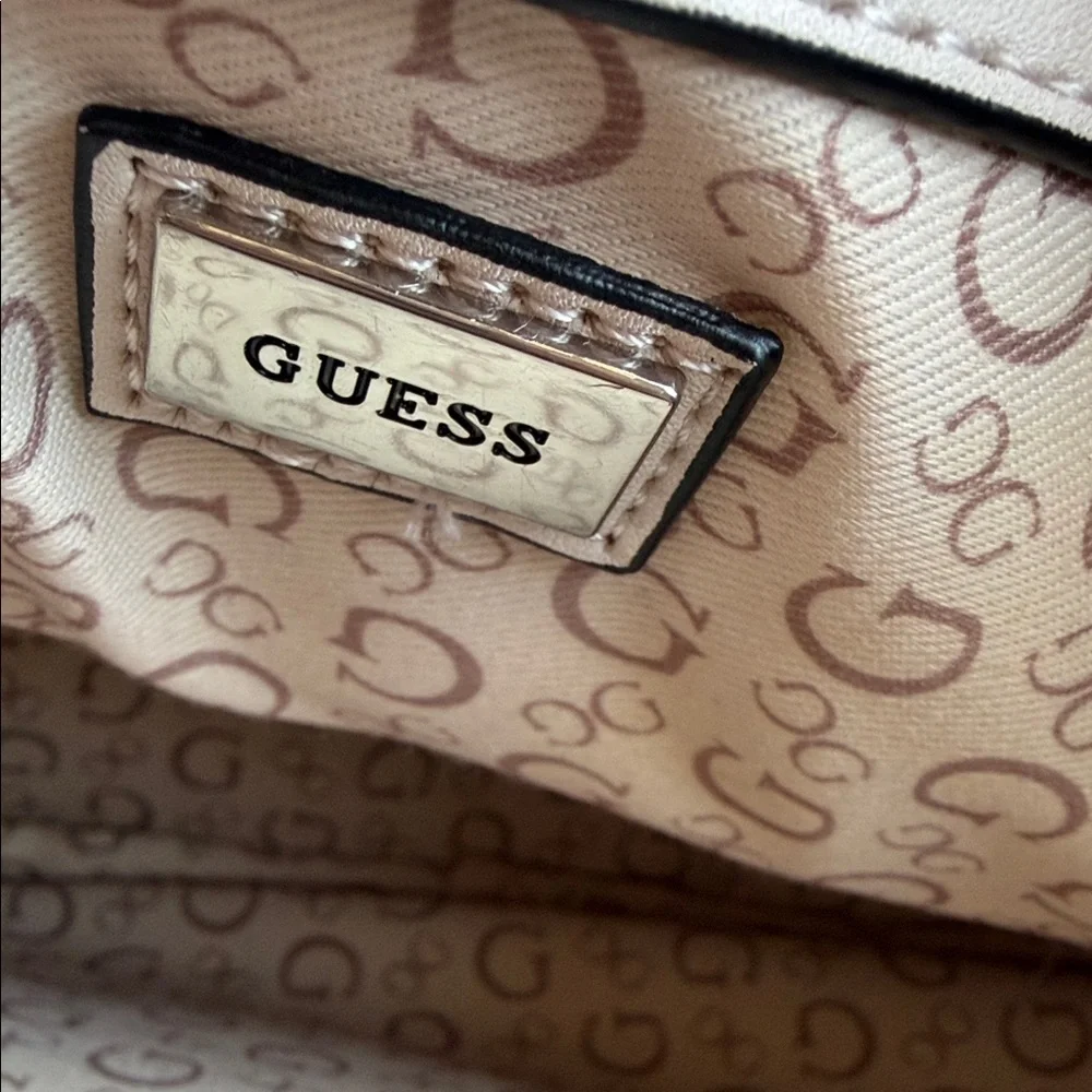 GUESS Cream Faux Leather‎ Backpack